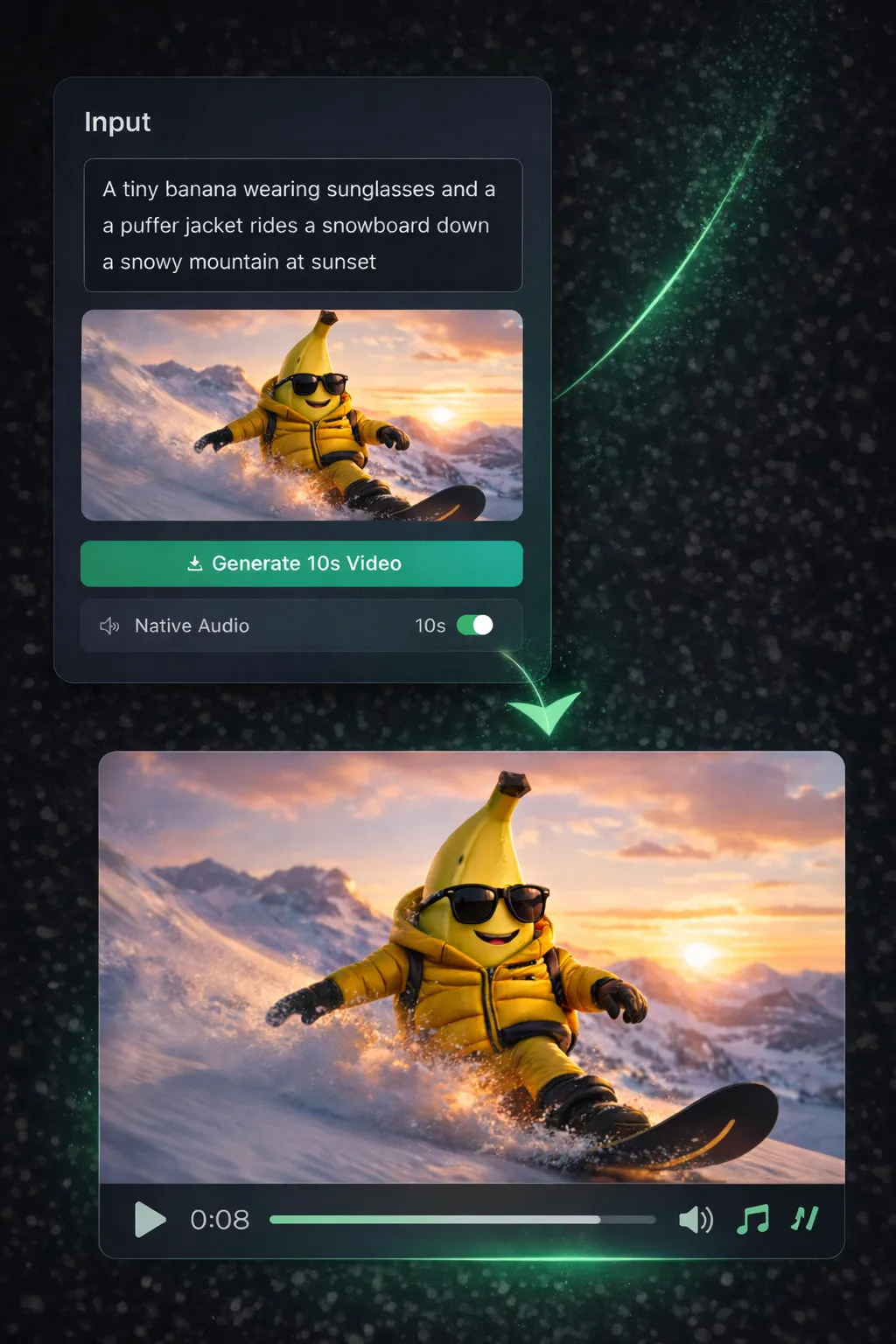 Describe a scene or upload an image to start AI video generation